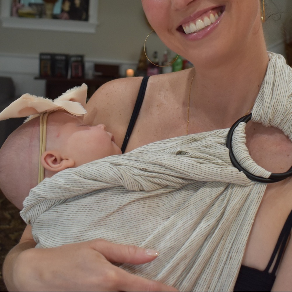 Wild bird linen ring sling